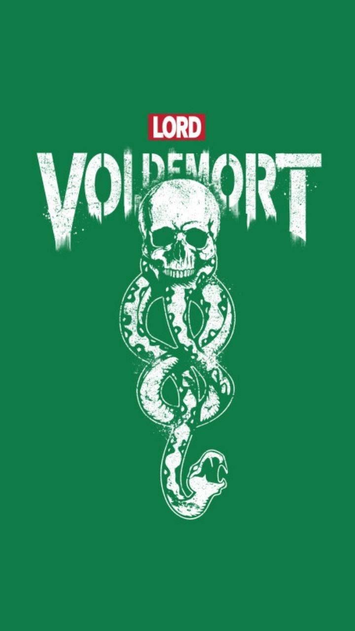 Lord Voldemort Green Art Background