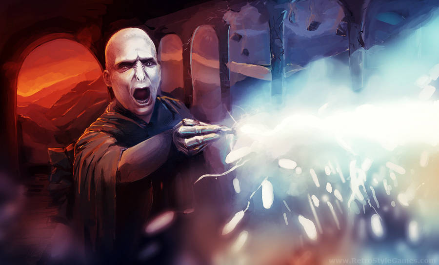 Lord Voldemort Red Sky Art Background