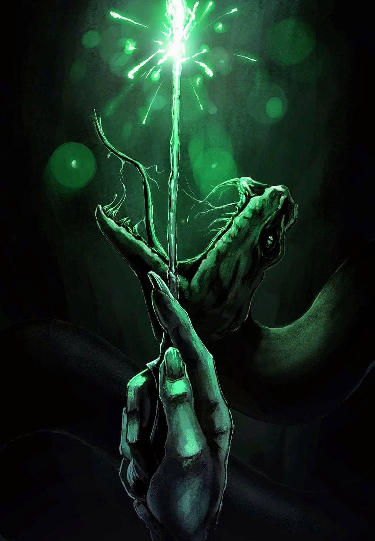 Lord Voldemort Wand Art Background