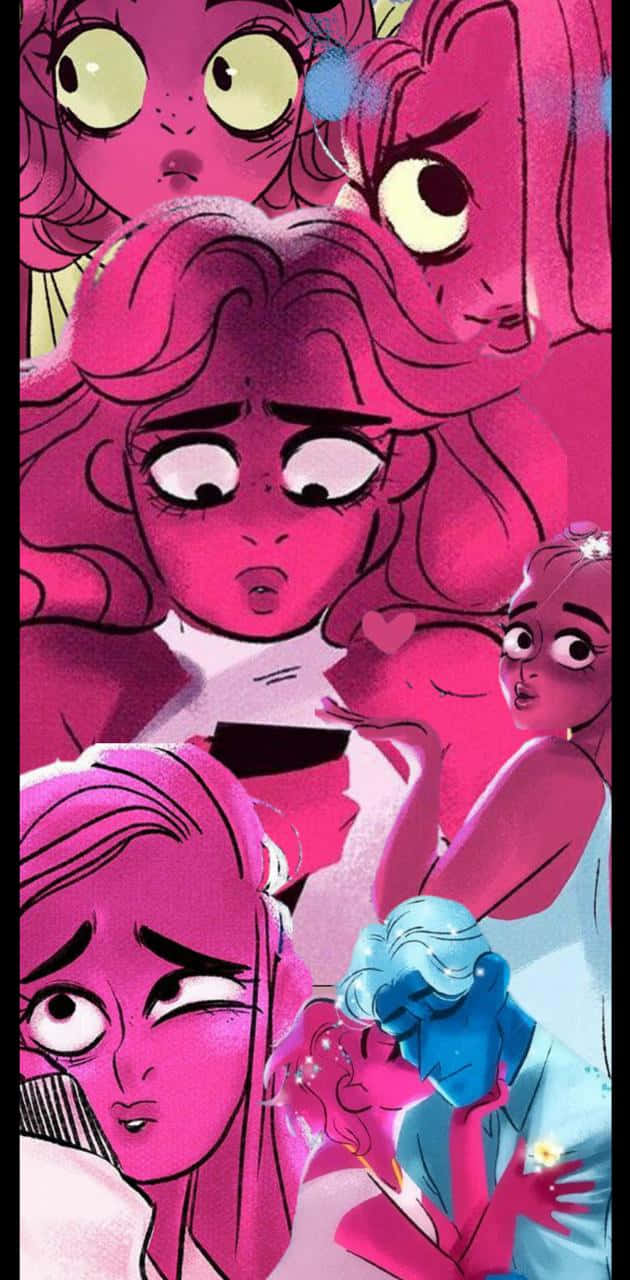 Lore Olympus Webtoon Collage Background