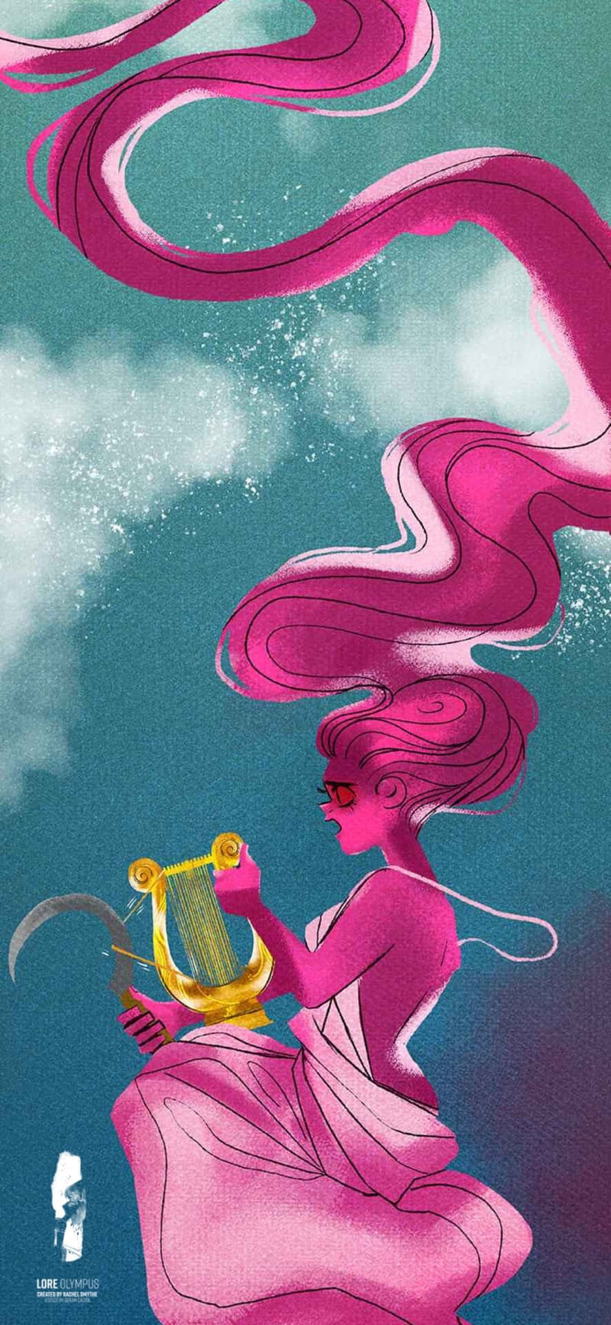 Lore Olympus Webtoon Playing Instrument Background