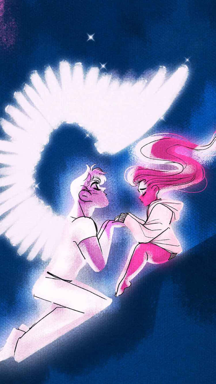 Lore Olympus Webtoon With Wings Background