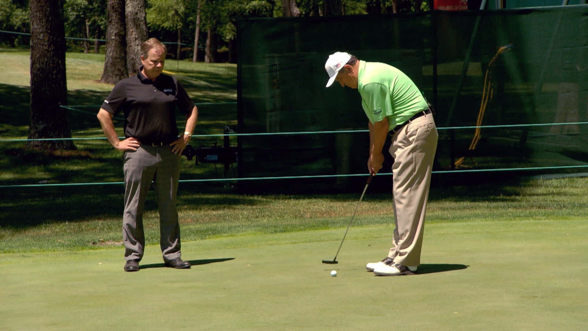 Loren Roberts Giving Putting Stroke Advice