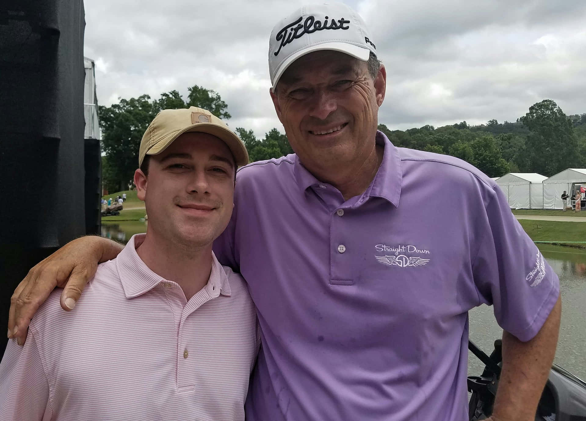 Loren Roberts Wearing Violet Shirt