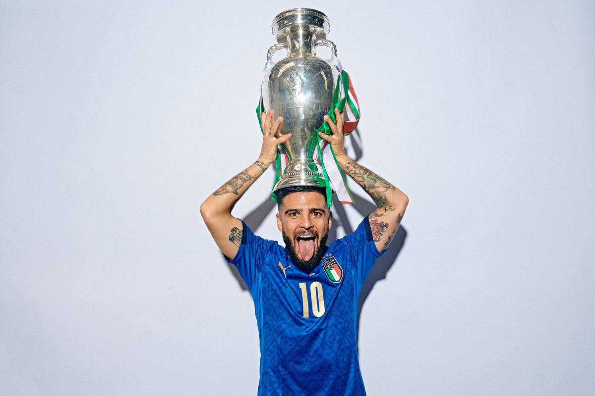 Lorenzo Insigne Italy Fc Uefa Euro 2020 Champions Background