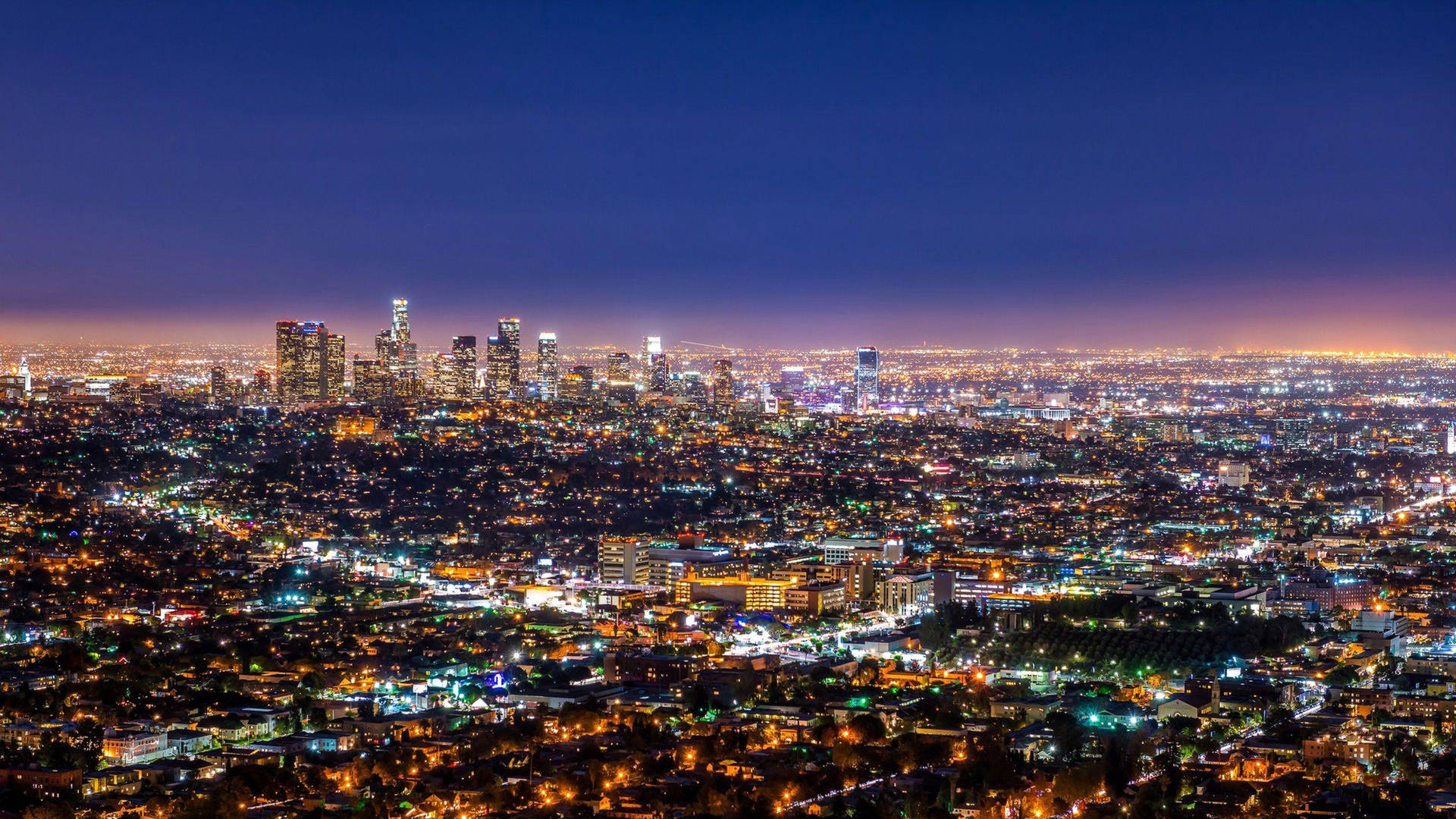 Los Angeles 4k At Nightfall