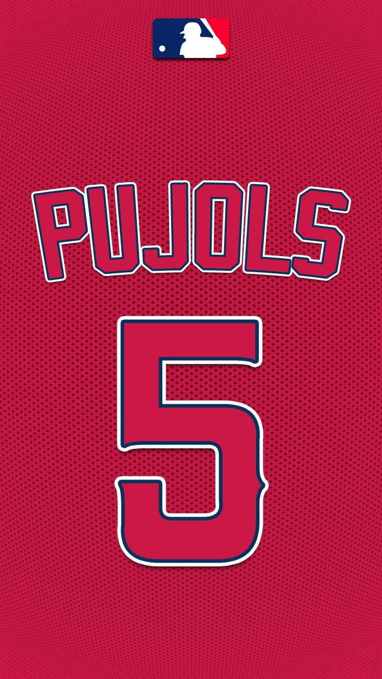 Los Angeles Angels Albert Pujols Uniform Number Background