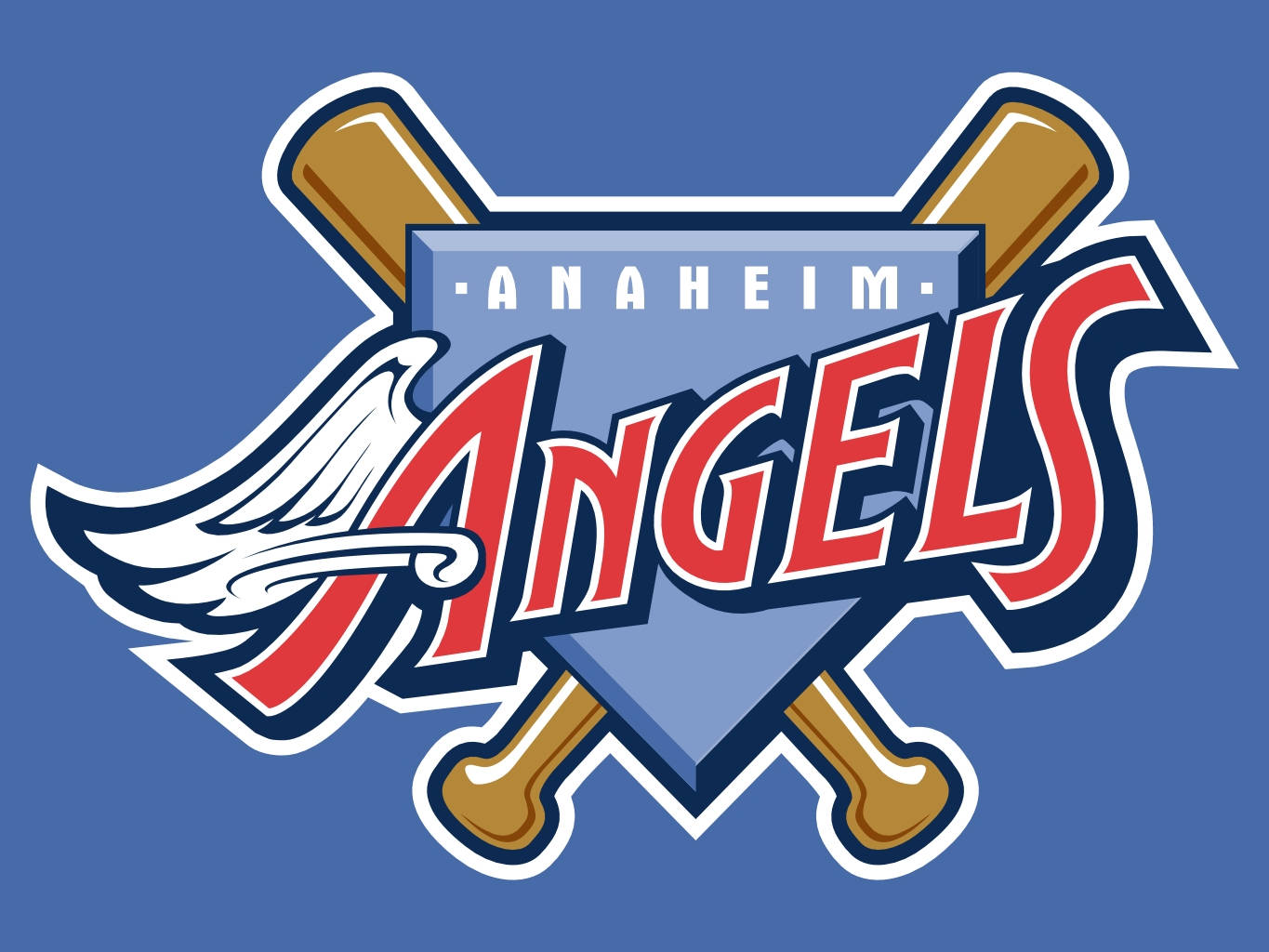 Los Angeles Angels Anaheim Angels Shield Logo Background