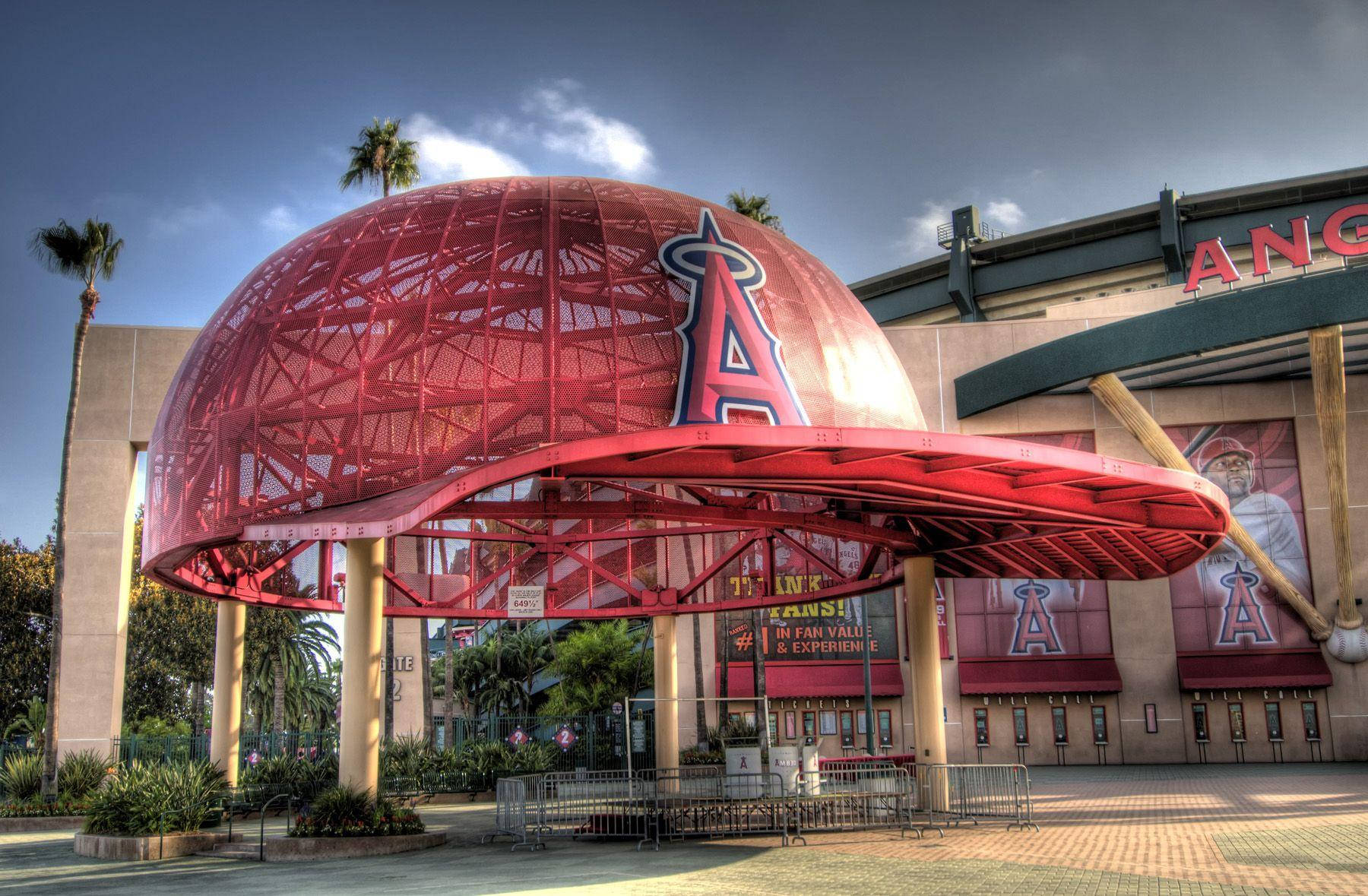 Los Angeles Angels Angel Stadium Cap Dome Background