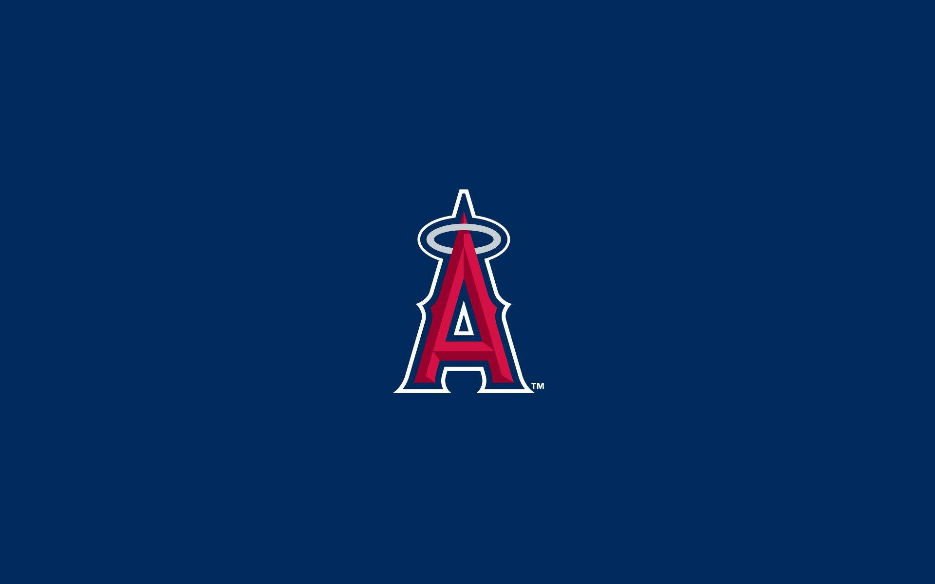 Los Angeles Angels Logo On Blue