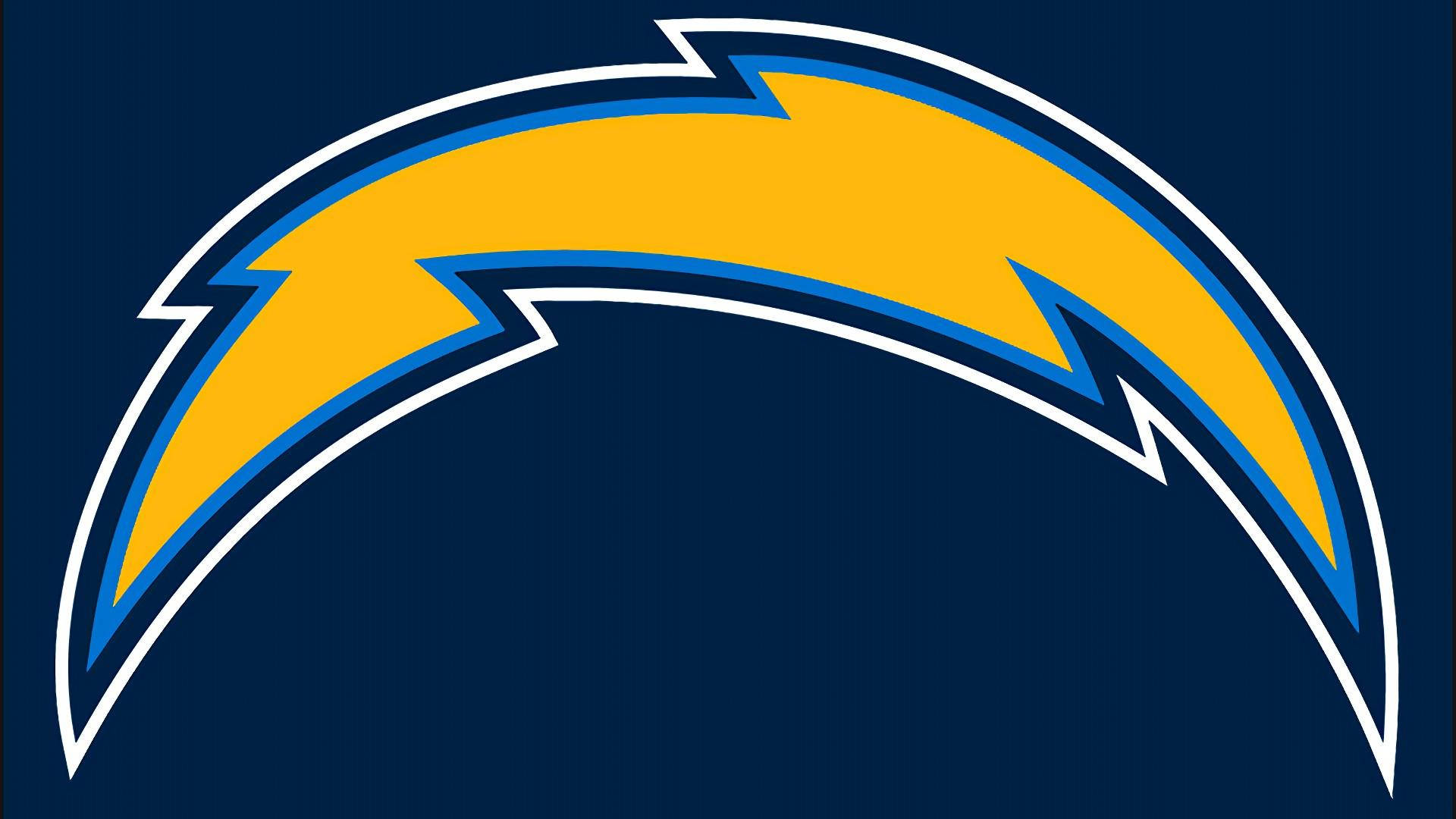 Los Angeles Chargers Lightning Strike Logo Background