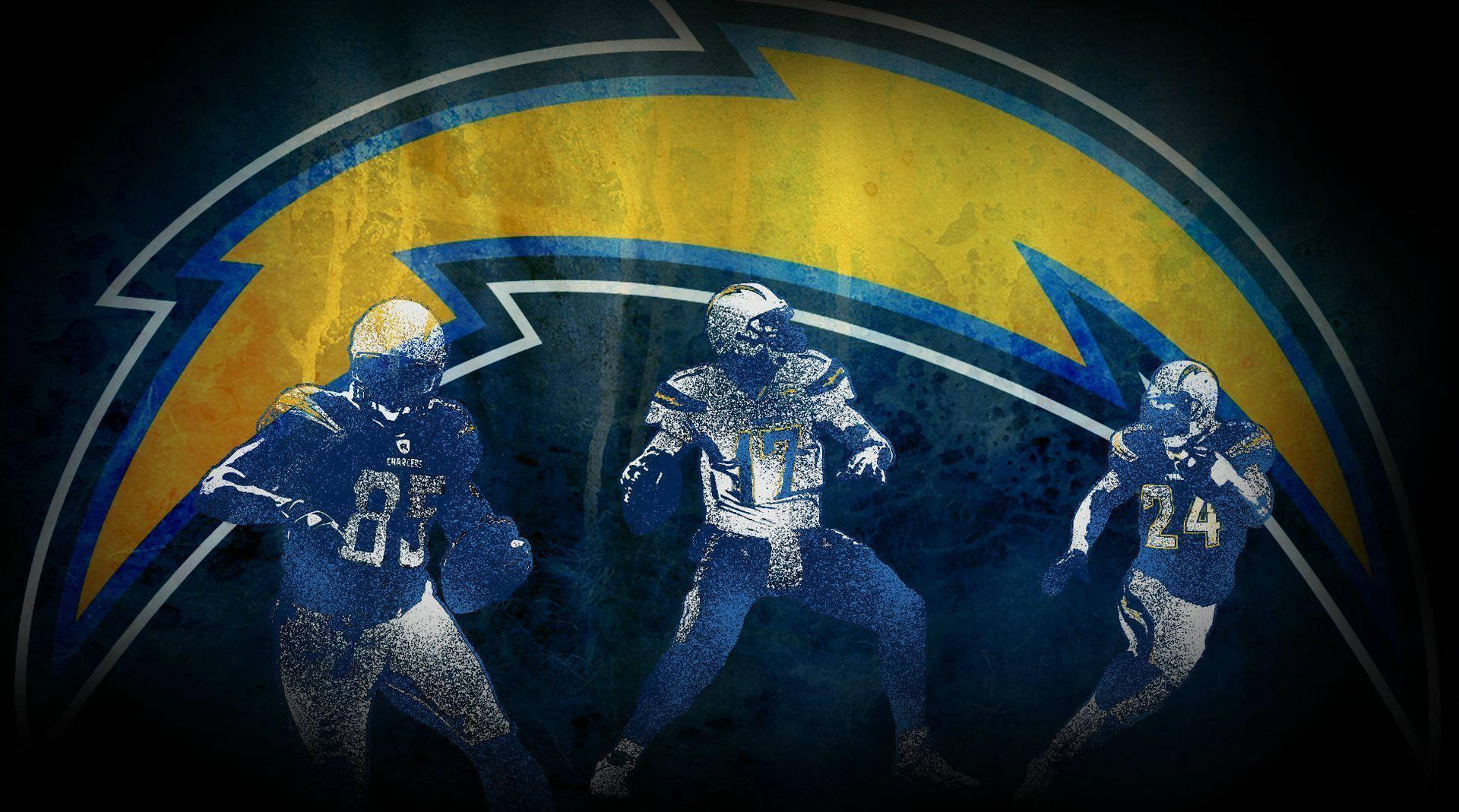 Los Angeles Chargers Logo Digital Fan Art Background