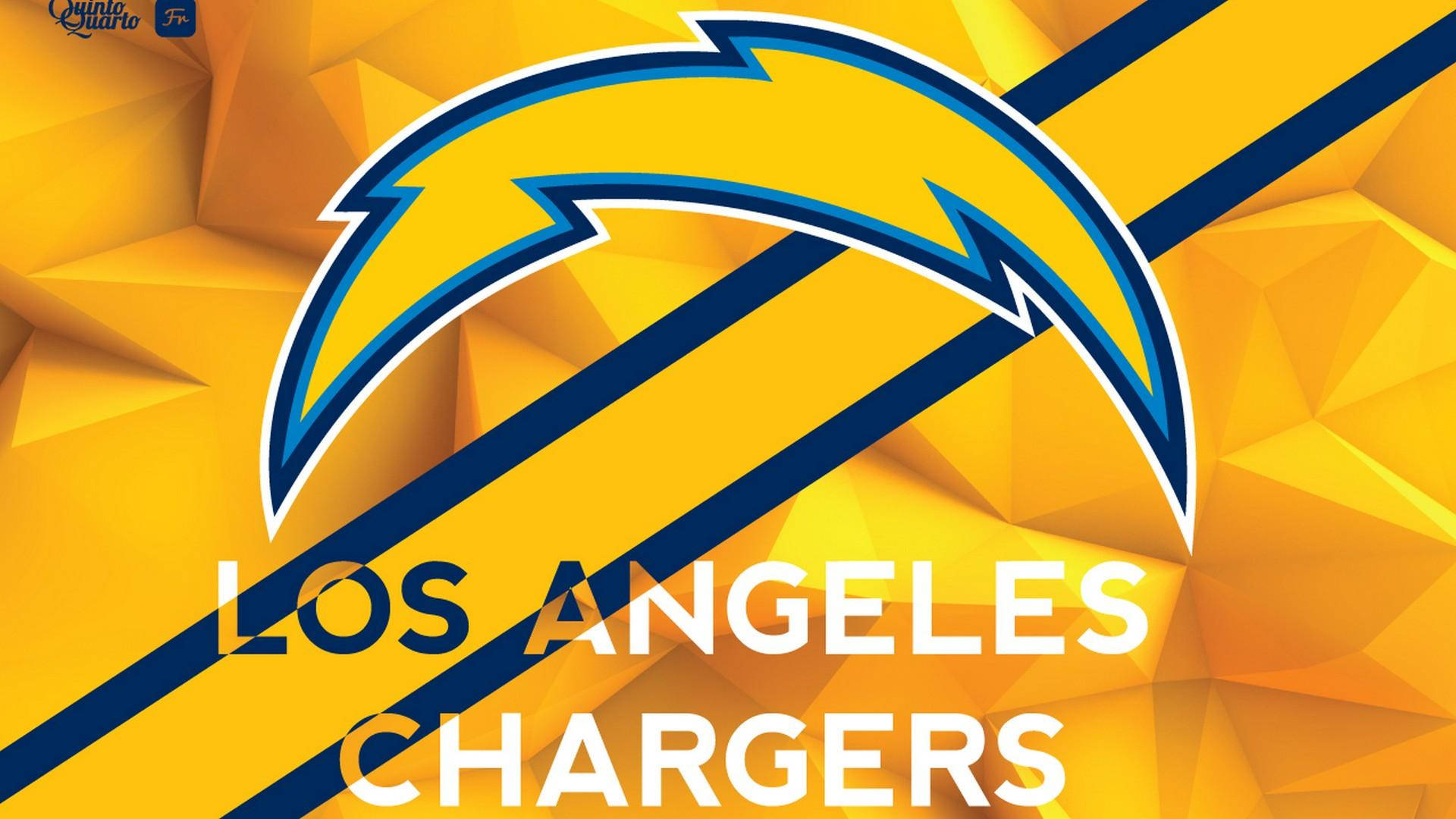 Los Angeles Chargers Yellow Logo Background