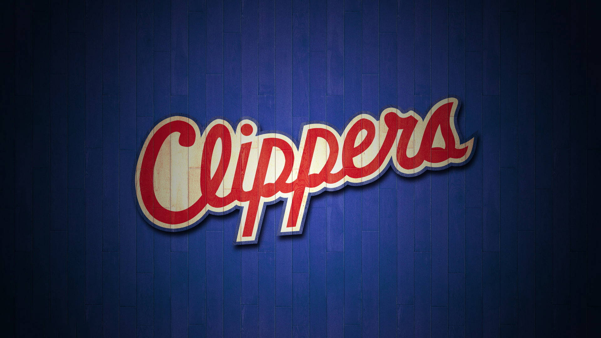 Los Angeles Clippers Blue Wood Design Background