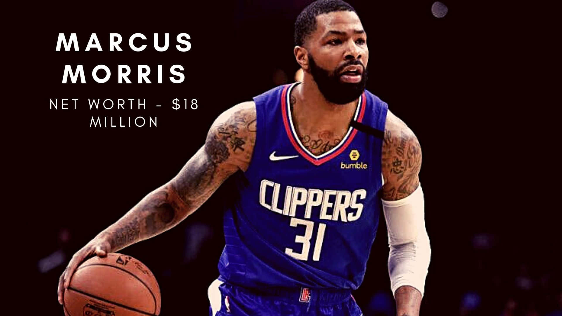 Los Angeles Clippers Marcus Morris Number 31