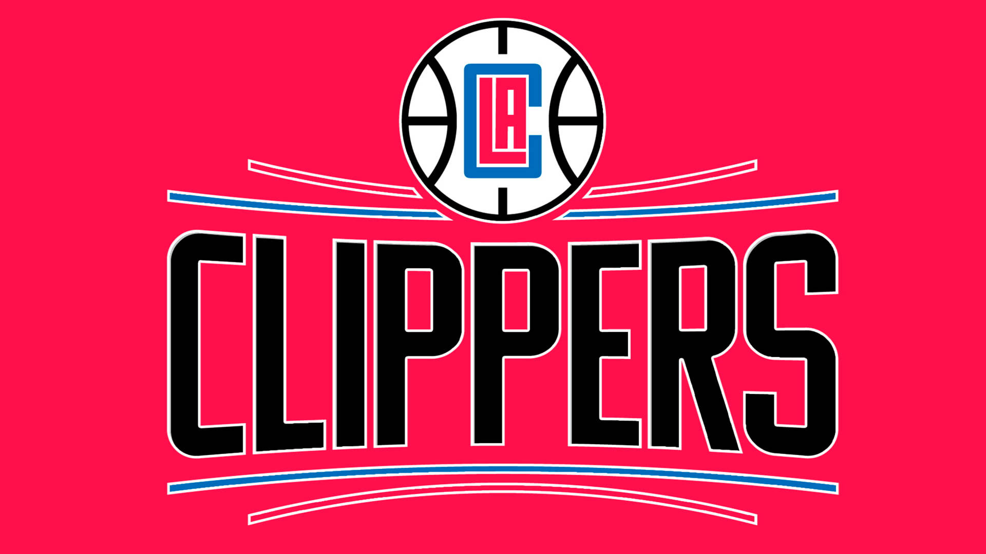 Los Angeles Clippers Neon Pink Background Background