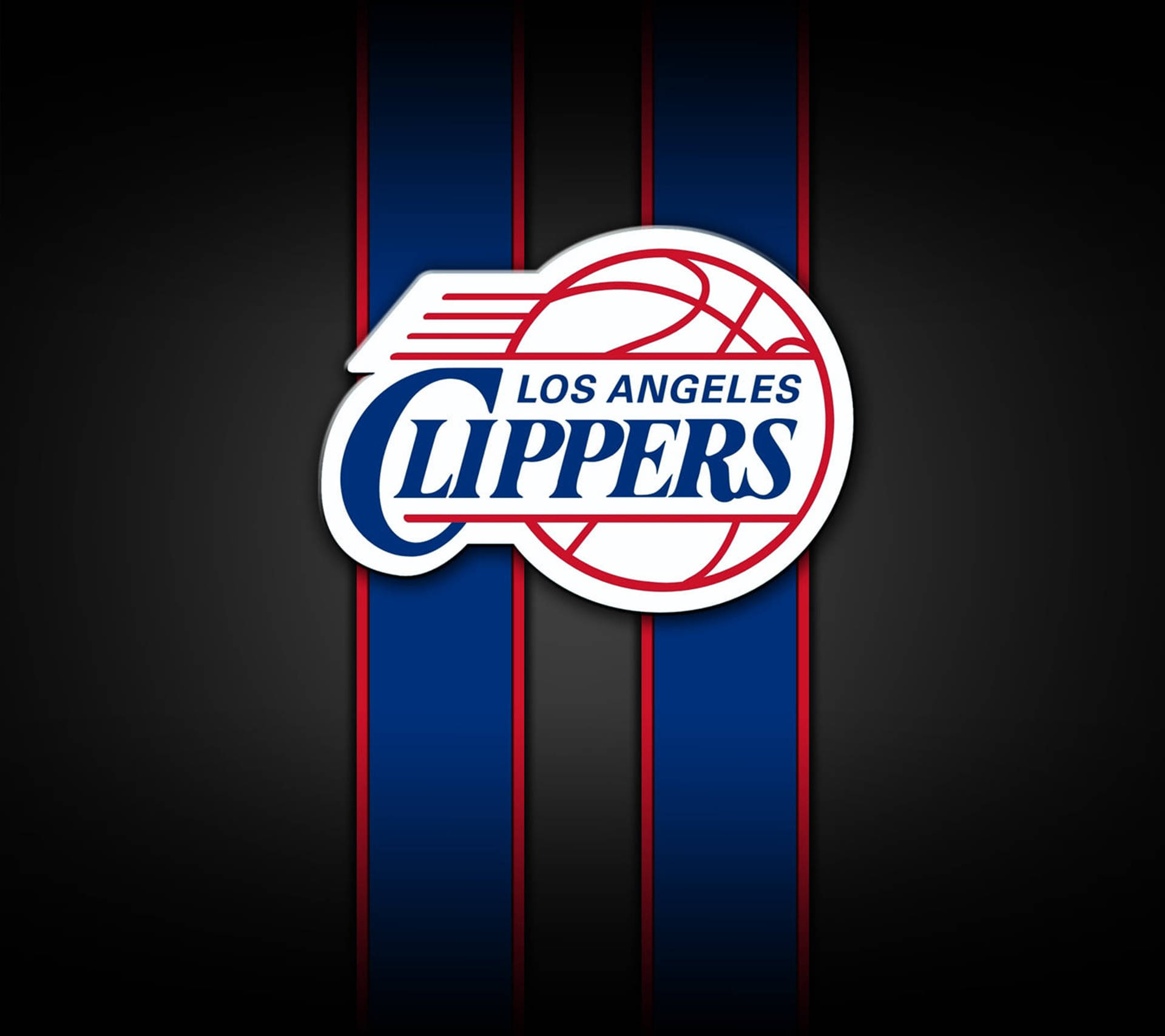 Los Angeles Clippers Strip Vignette Design Background