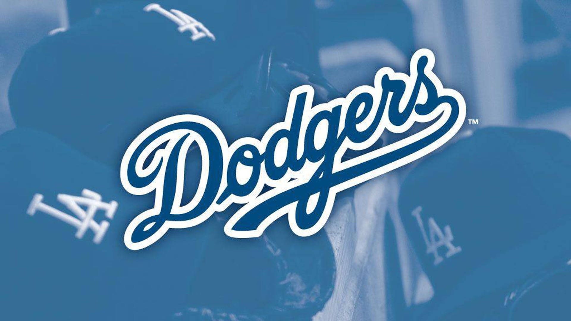 Los Angeles Dodgers Blue Logo Background