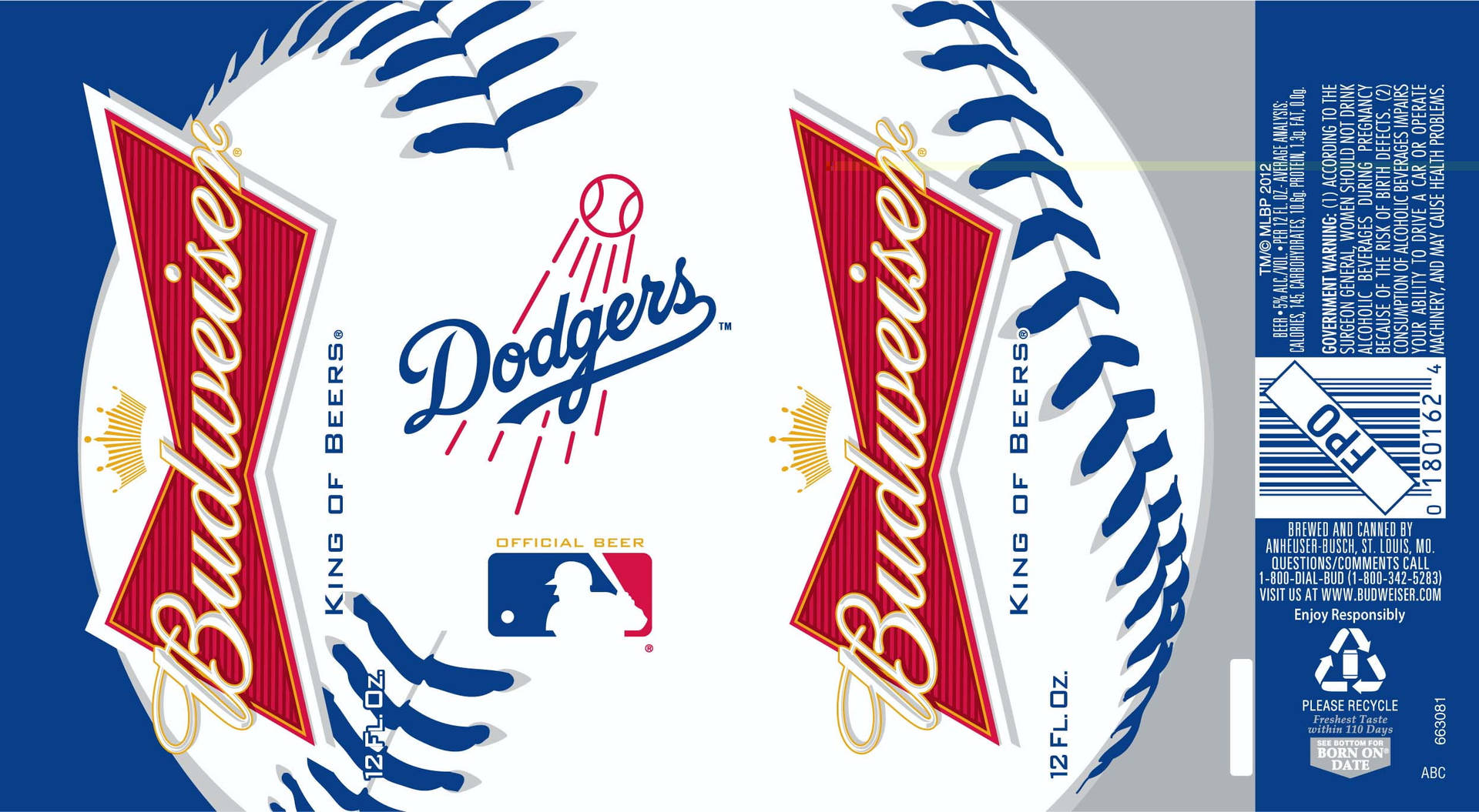 Los Angeles Dodgers Canned Beer