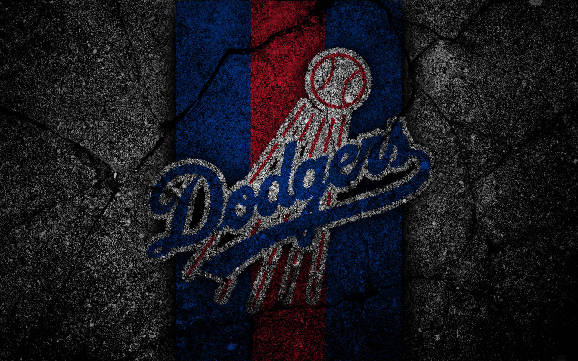 Los Angeles Dodgers Cracking Stones Background
