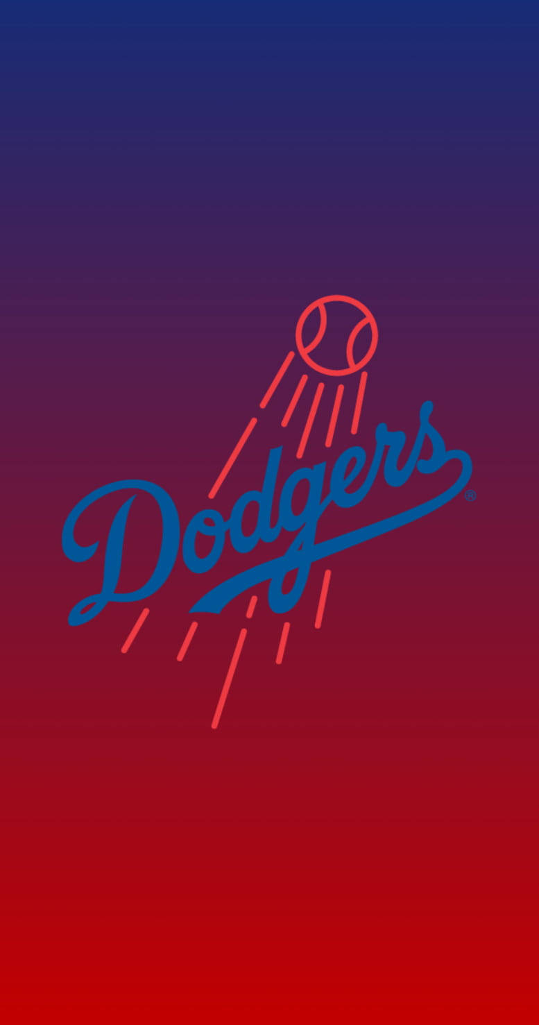 Los Angeles Dodgers Gradient Ombre Background