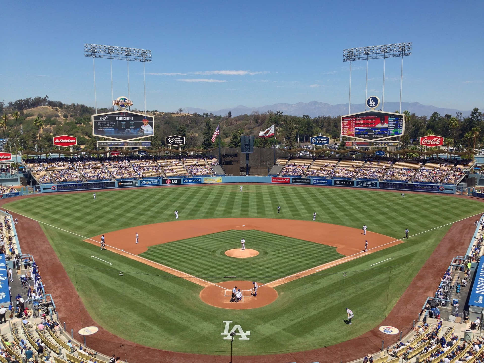 Los Angeles Dodgers Home Stadium Background