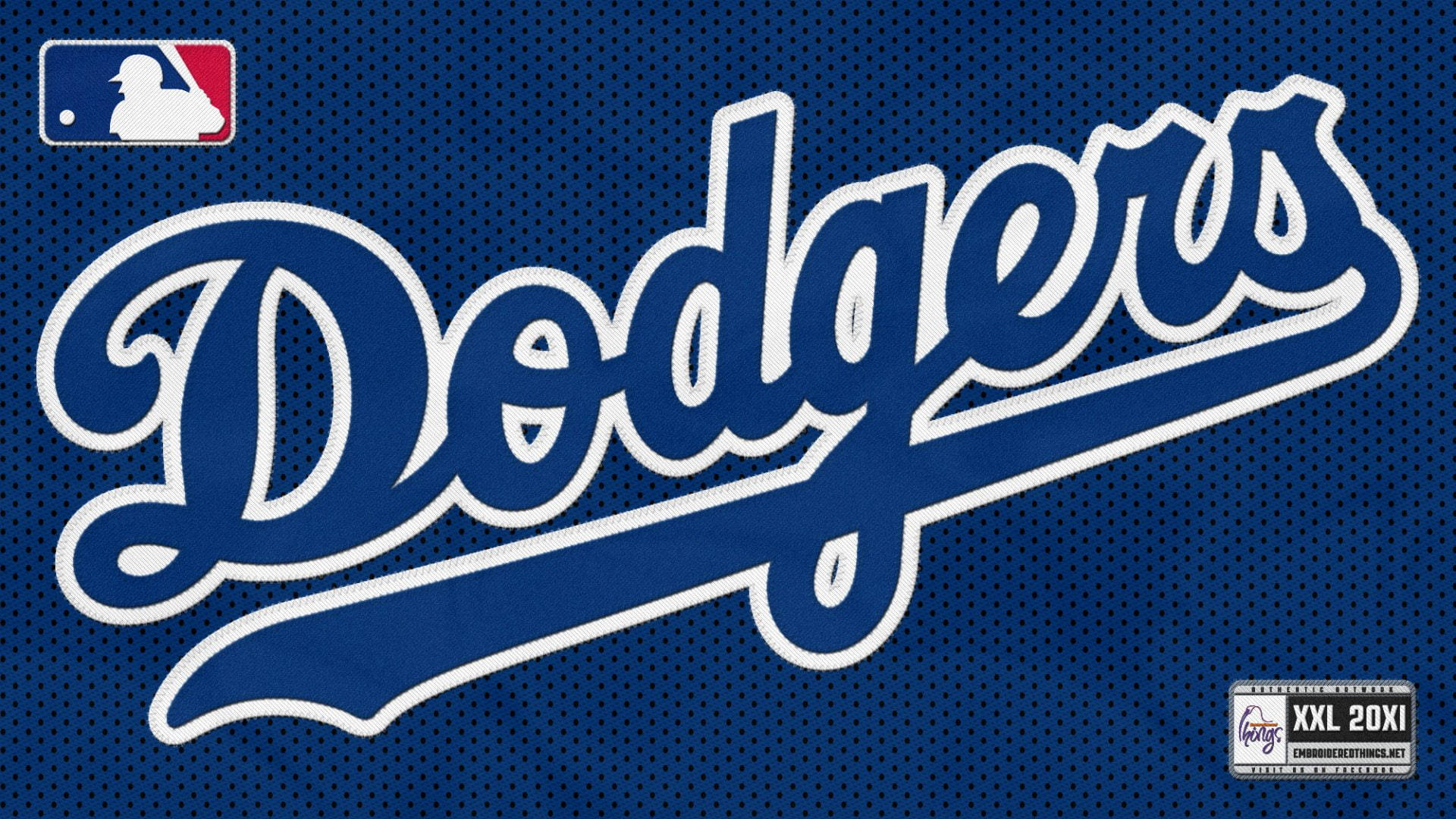 Los Angeles Dodgers Jersey Print Background