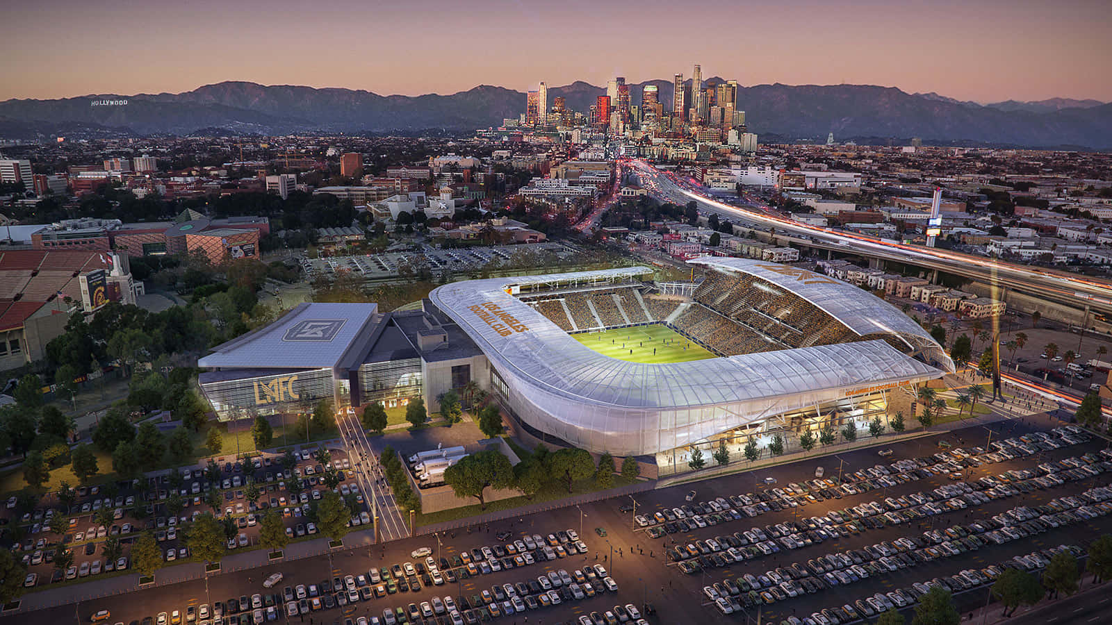 Los Angeles Fc Banc Of California Stadium Background