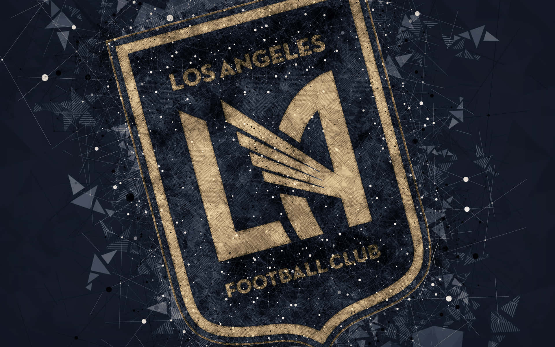 Los Angeles Fc Logo Blue Digital Art Background