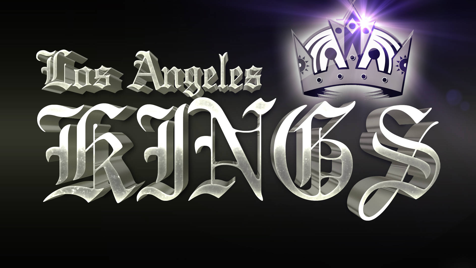 Los Angeles Kings Black Art Background