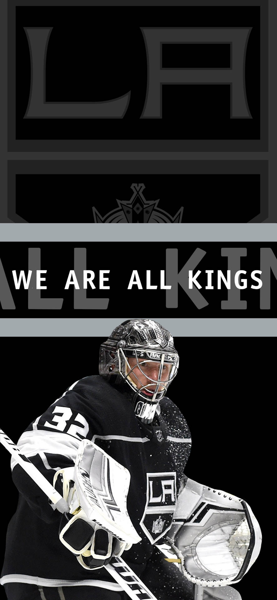 Los Angeles Kings Goal Tender Background