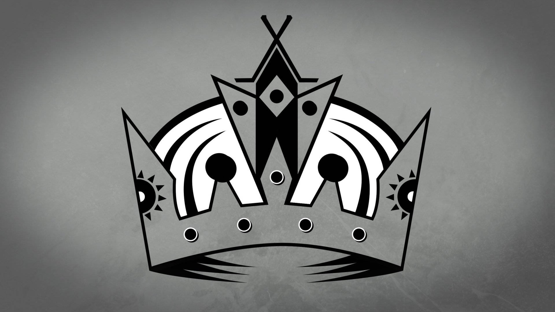 Los Angeles Kings Logo Crown Gray