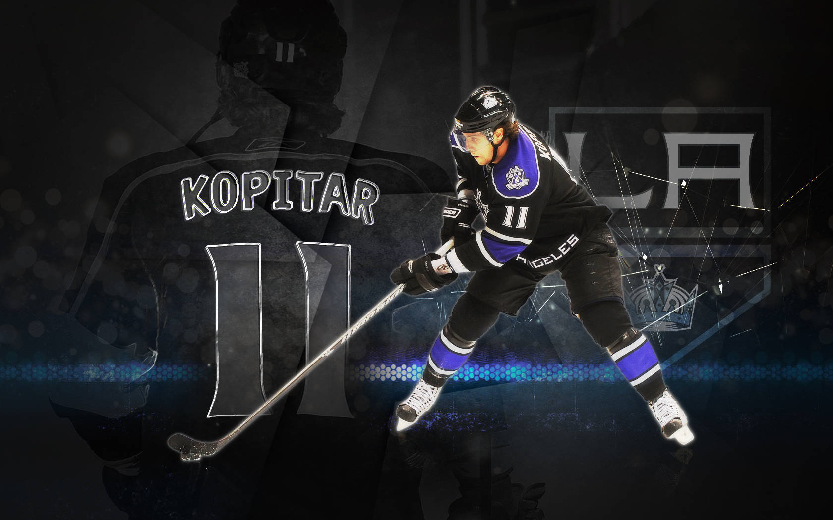 Los Angeles Kings Number 11 Kopitar Background