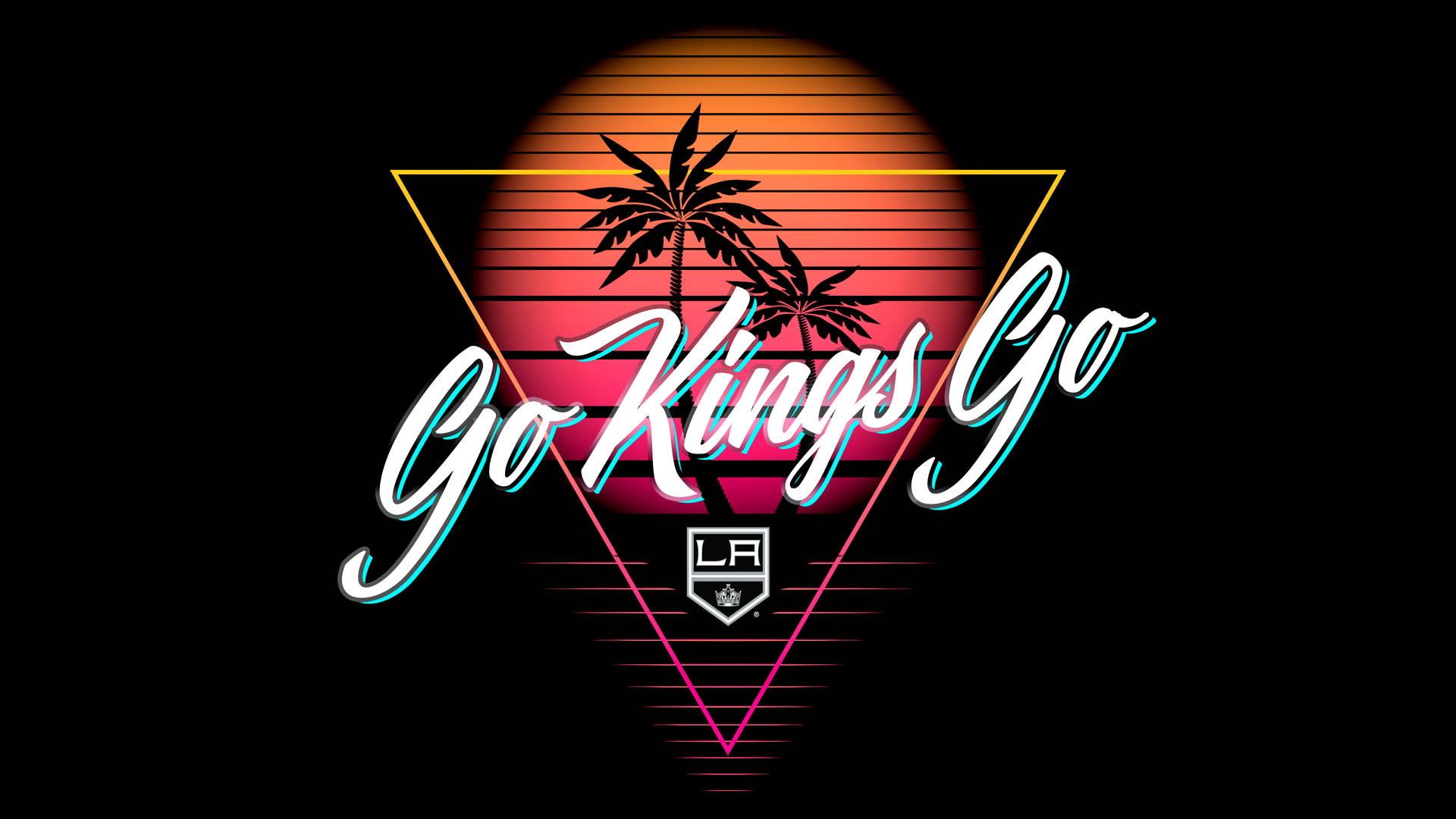 Los Angeles Kings Retro Logo Background