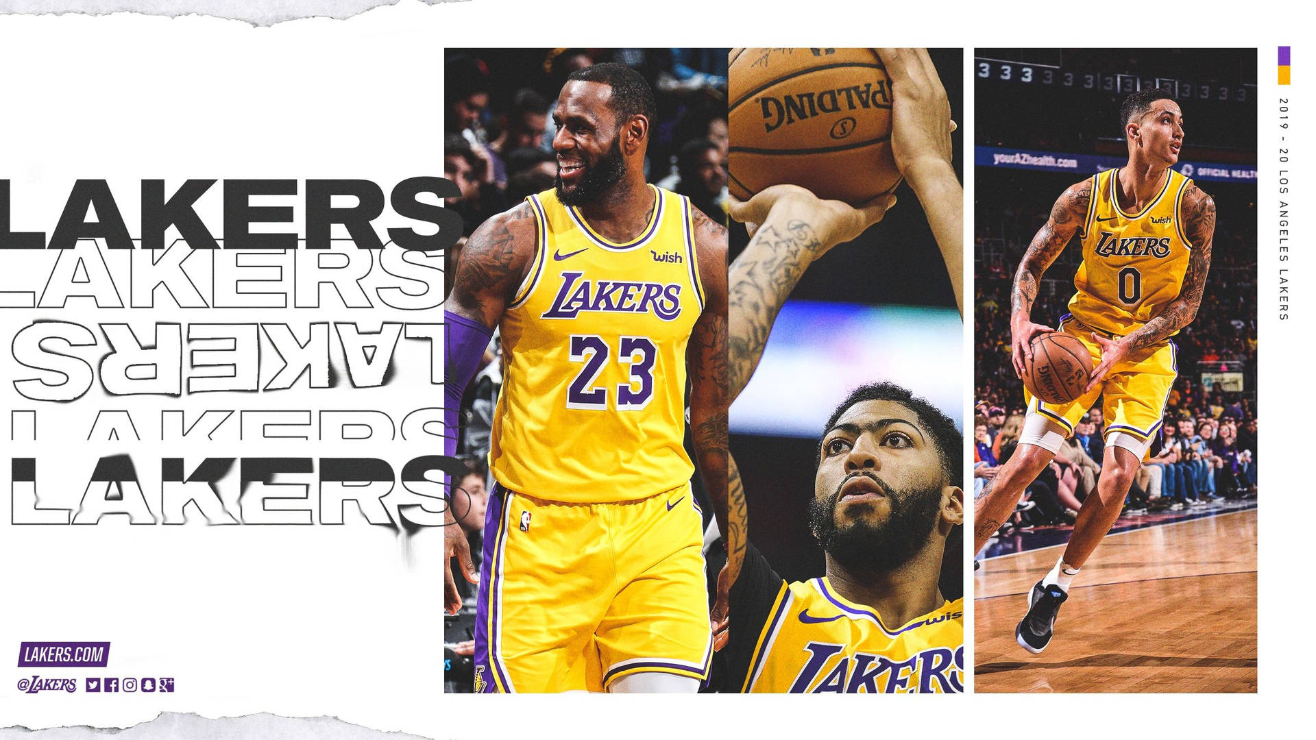 Los Angeles Lakers Collage Background
