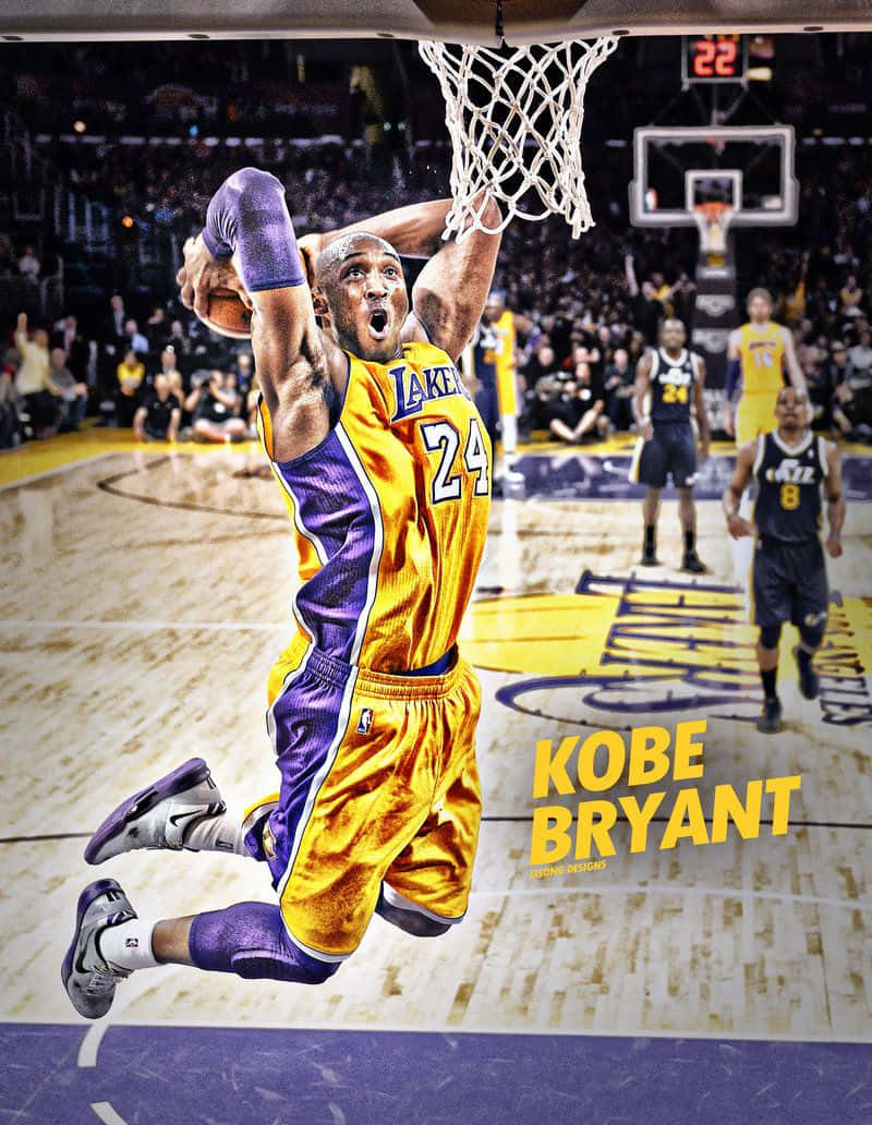 Los Angeles Lakers Legends - Lebron James And Kobe Bryant Background