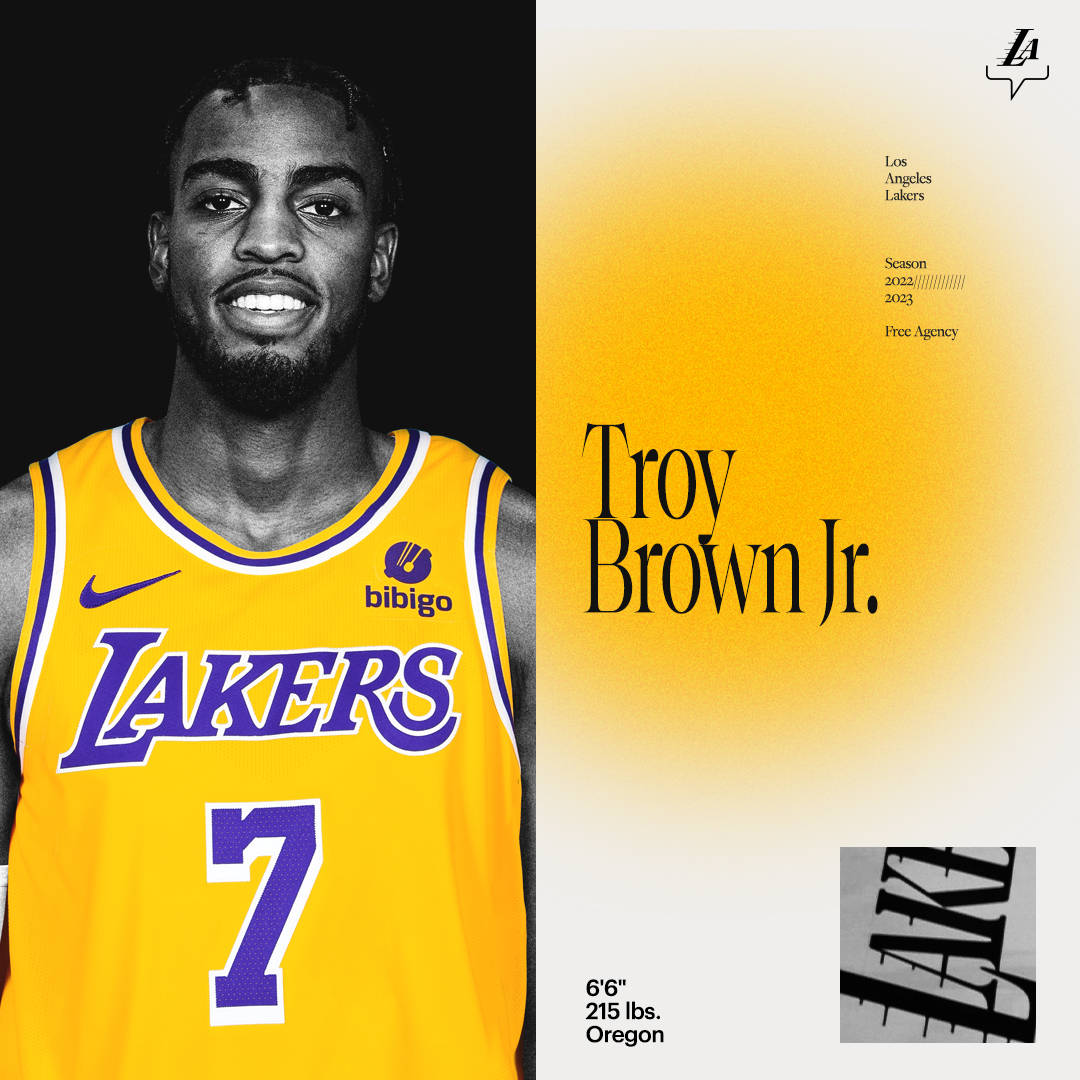 Los Angeles Lakers Nba Star - Troy Brown Jr. Poster