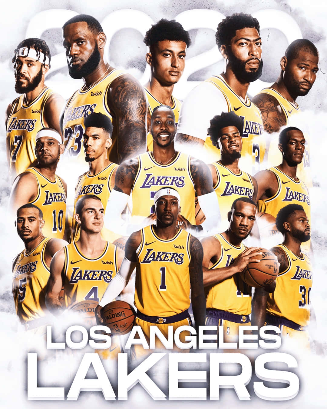 Los Angeles Lakers Team2020 Background