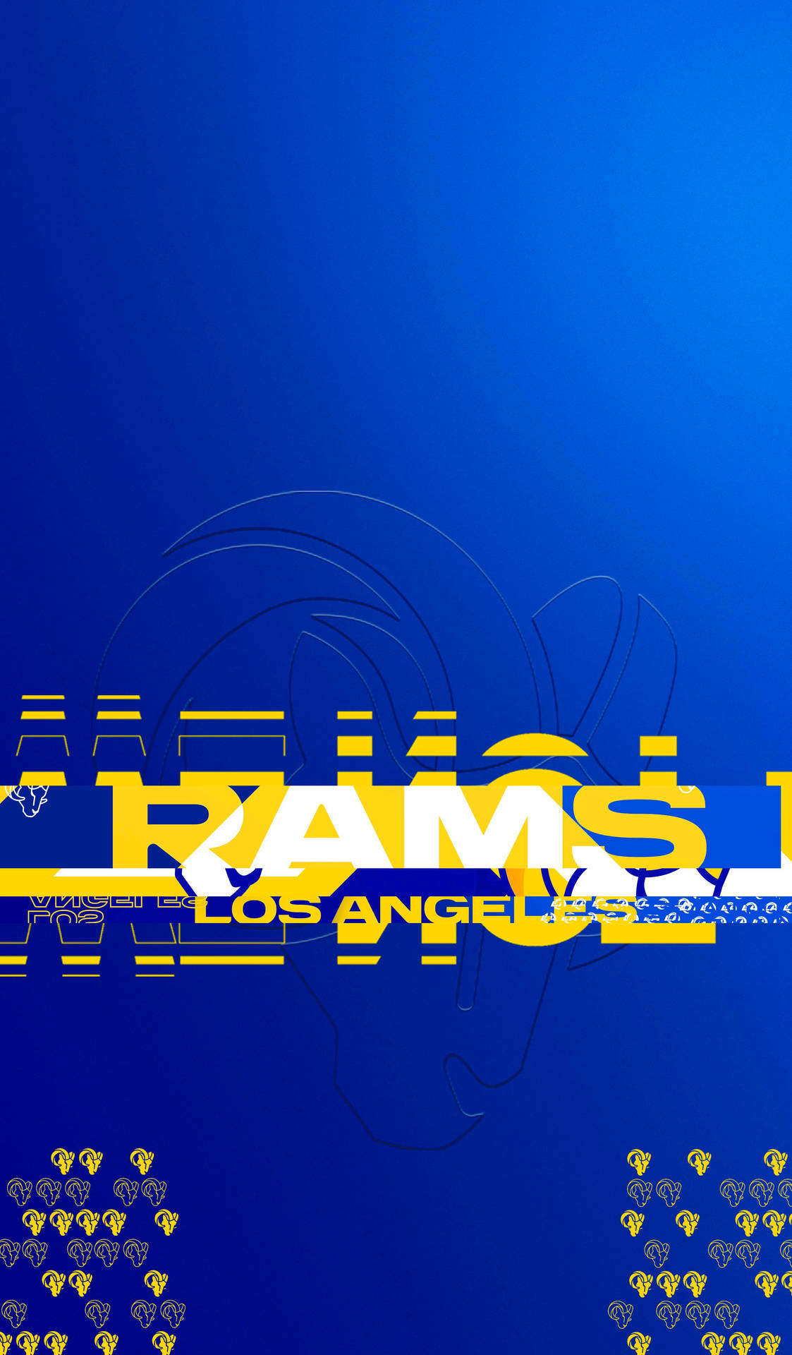 Los Angeles Rams From Cleveland Background