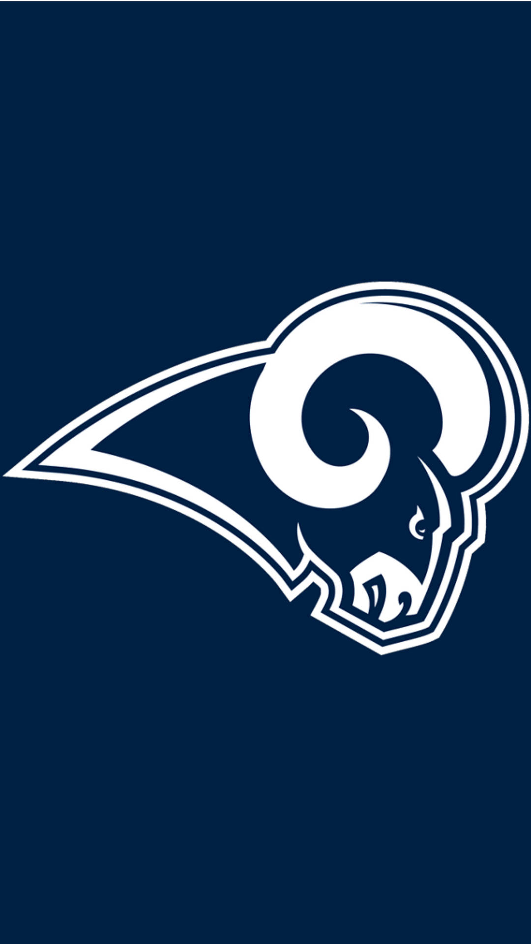 Los Angeles Rams White & Blue Background