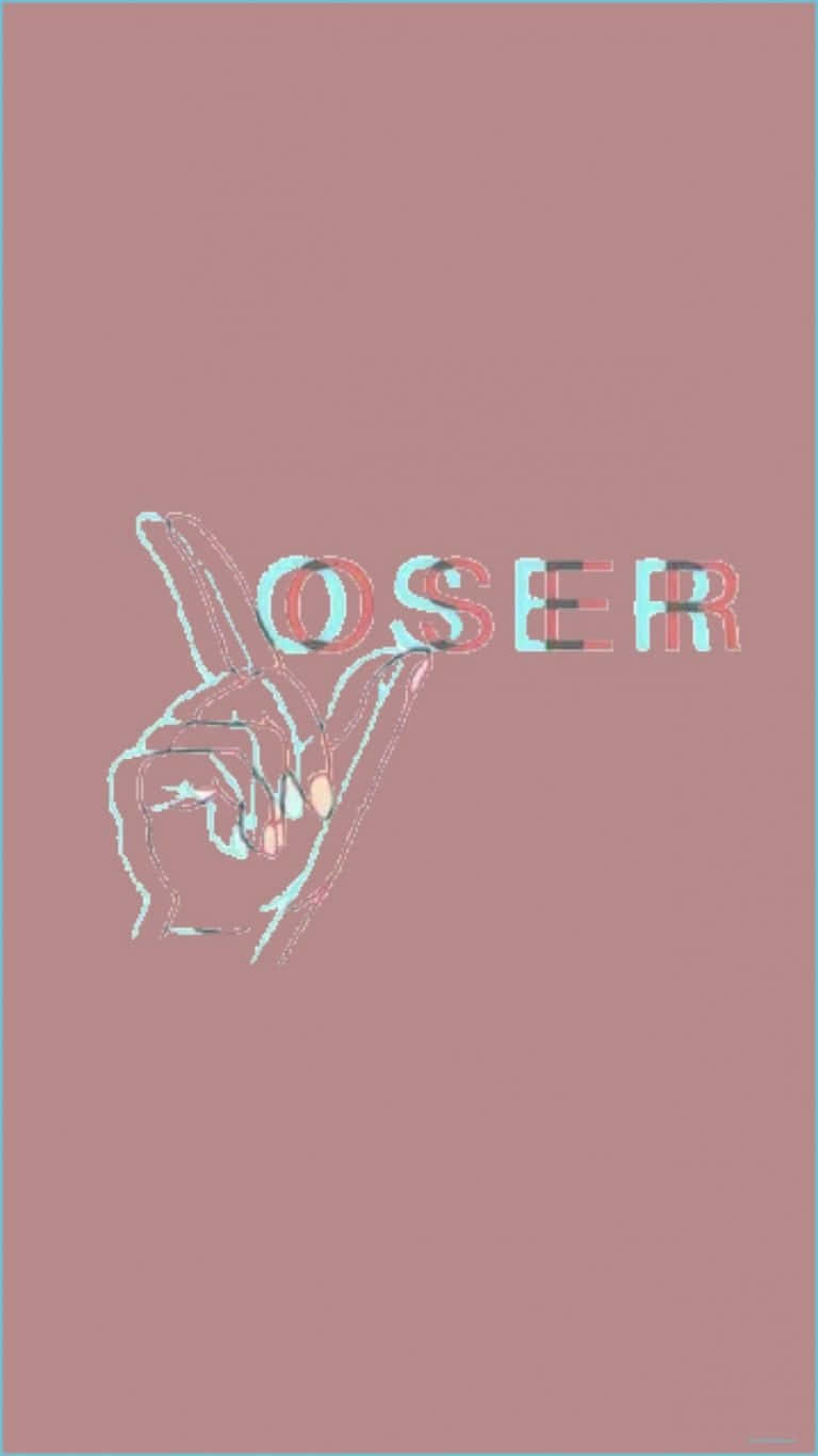 Loser Hand Gesture Illustration Background