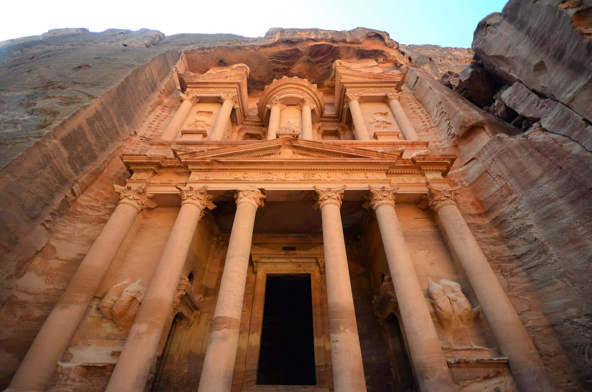 Lost City Of Petra Infrastructure Background