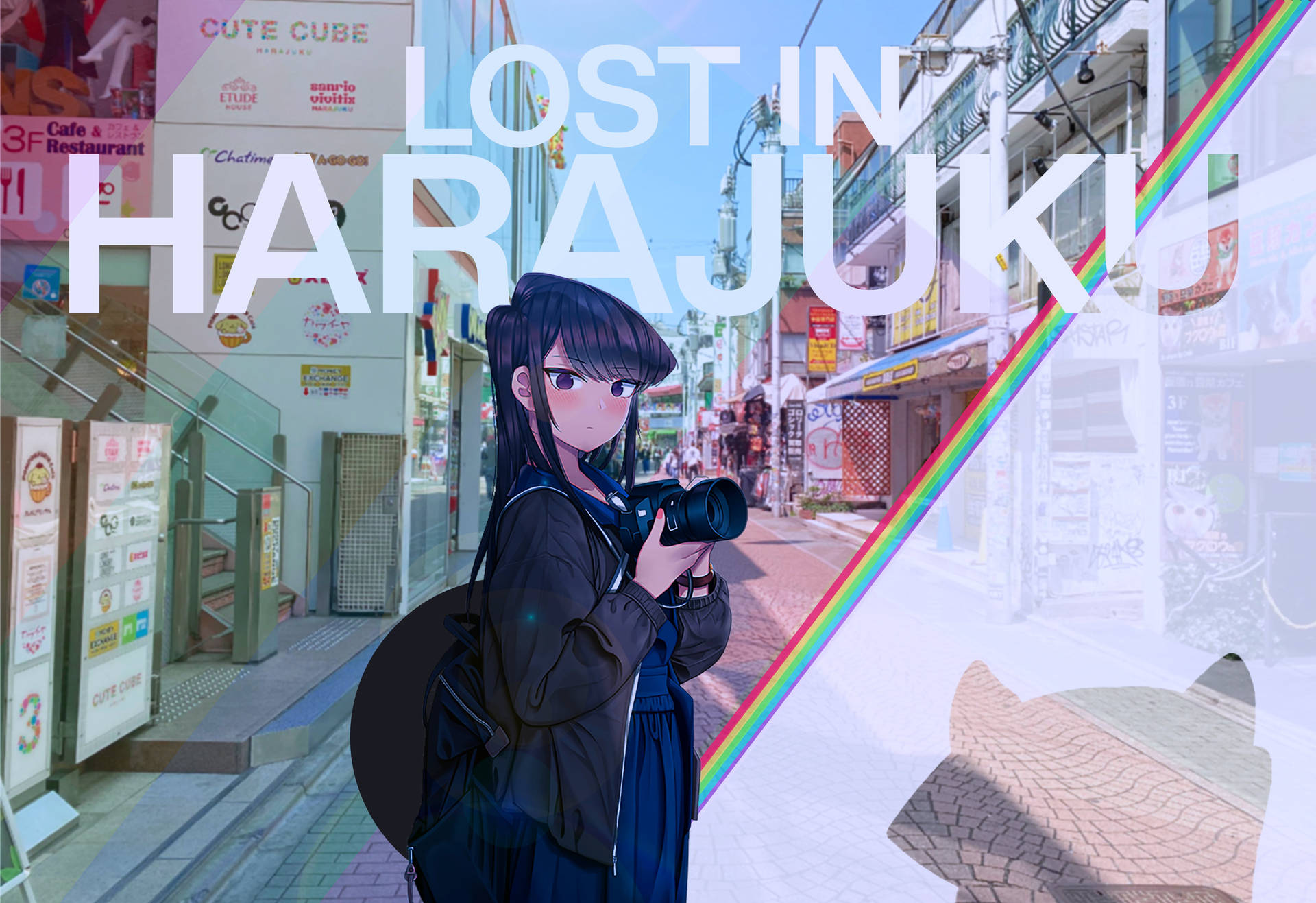 Lost In Harajuku Tokyo Japan Girl Background