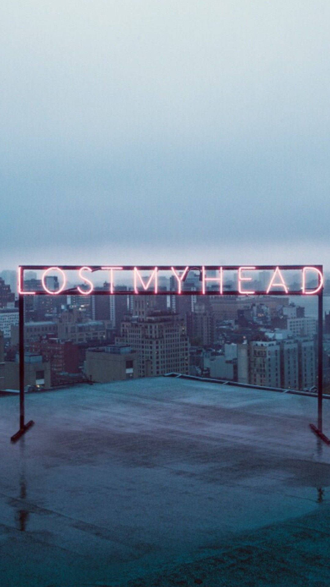 Lost My Head Sign Aesthetic Tablet Background