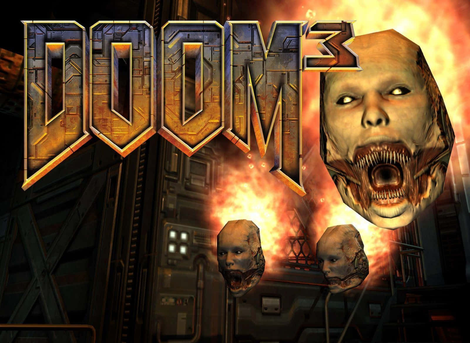 Lost Souls Doom 3 Floating Heads Background