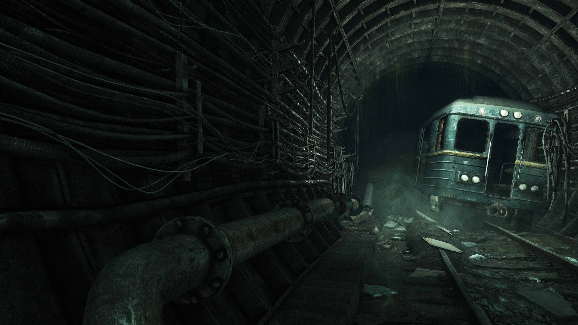 Lost Tunnel Metro 2033 Subway Background