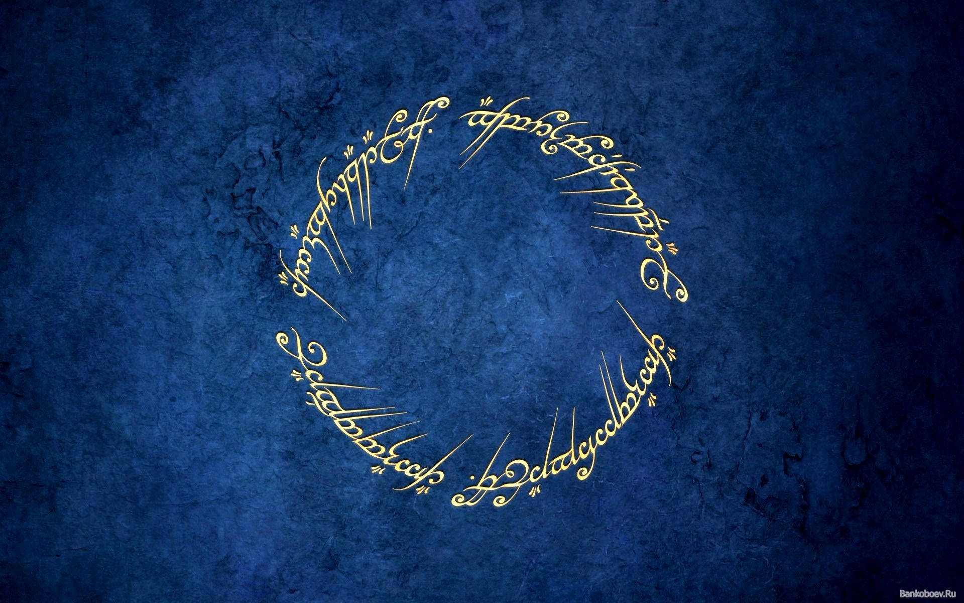 Lotr Ring Inscription Lord Of The Rings Background