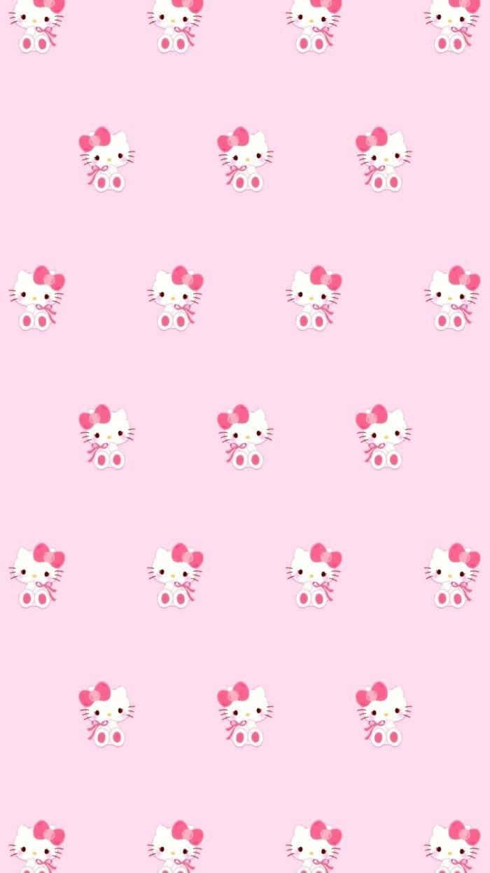 Lots Of Cute Pink Hello Kitty Background