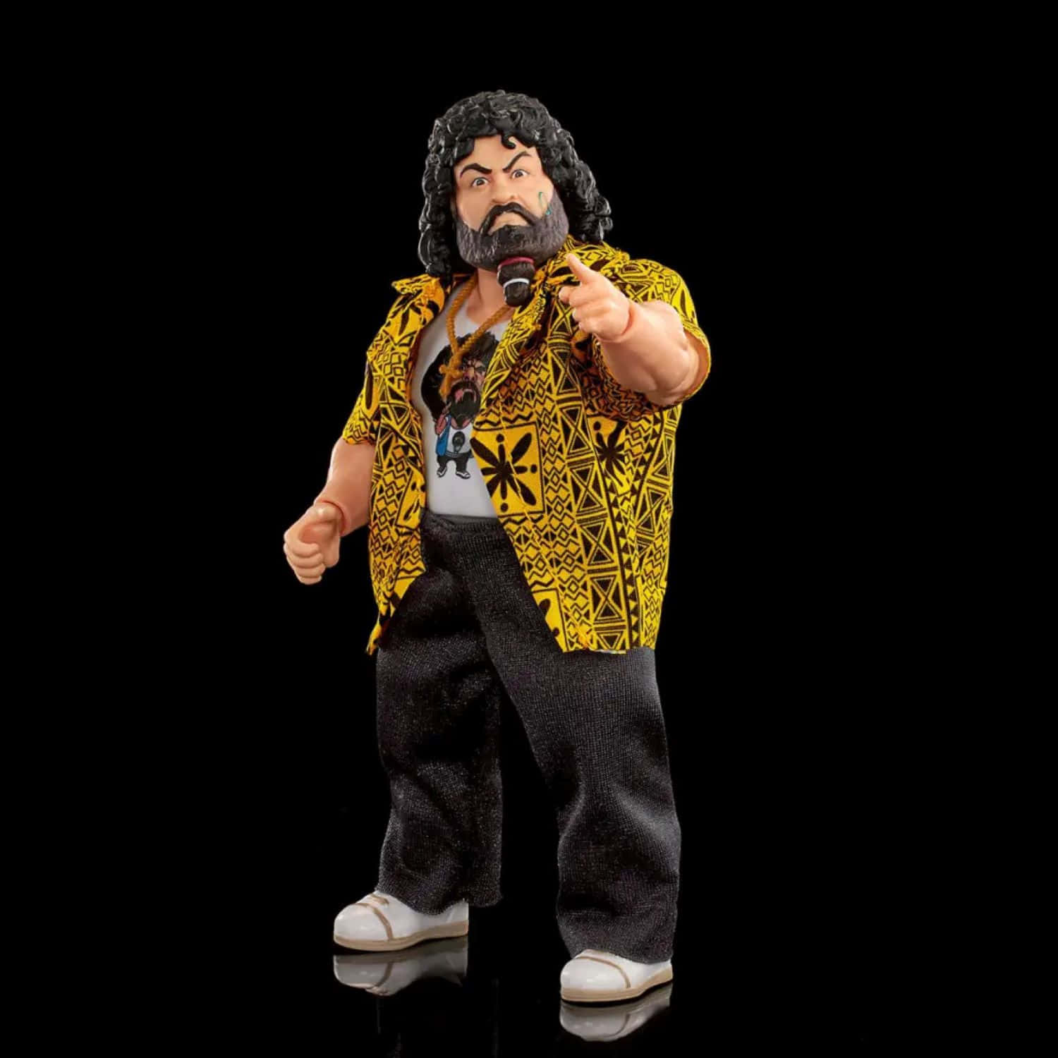 Lou Albano Figure Pointing Background