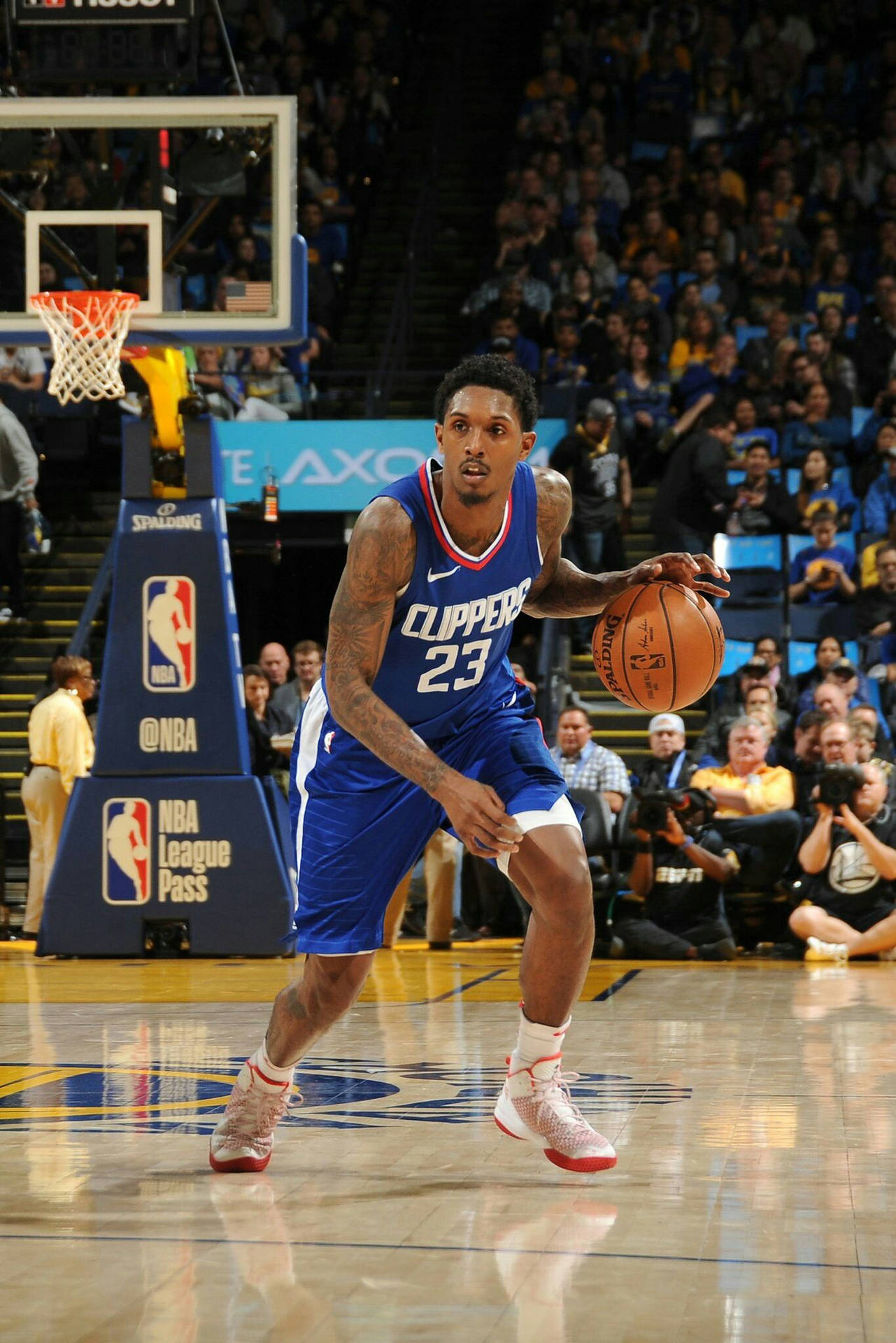 Lou Williams La Clippers Blue Jersey Background